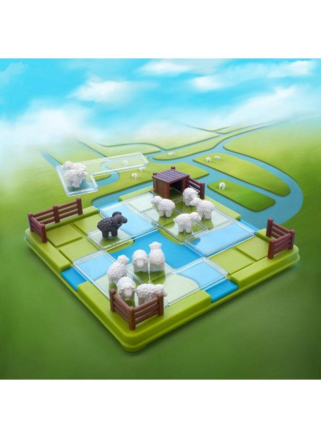 SmartGames Counting Sheep, Fun IQ Brain Teaser Puzzle, Cognitive Development STEM Toy with 60+ Challenges, Travel Friendly Tabletop Educational Matching Puzzle Game, Suitable for Children Above 7+ - Image 4